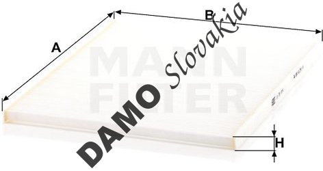 Kabínový filter MANN FILTER CU 28 004