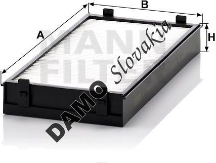 Kabínový filter MANN FILTER CU 2941-2
