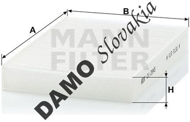 Kabínový filter MANN FILTER CU 2945