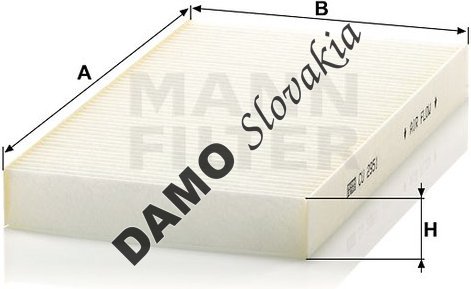Kabínový filter MANN FILTER CU 2951