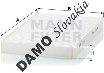 Kabínový filter MANN FILTER CU 2952