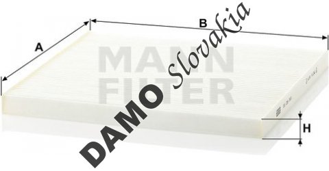 Kabínový filter MANN FILTER CU 29 001
