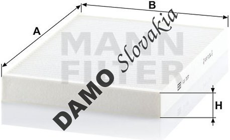 Kabínový filter MANN FILTER CU 3037