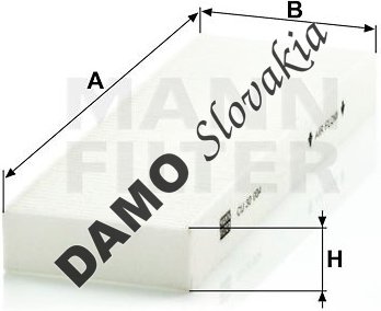 Kabínový filter MANN FILTER CU 30 004