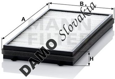 Kabínový filter MANN FILTER CU 3124-2