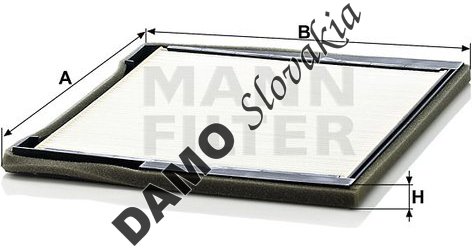 Kabínový filter MANN FILTER CU 3136