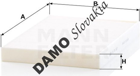 Kabínový filter MANN FILTER CU 31 003