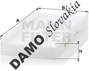 Kabínový filter MANN FILTER CU 3240
