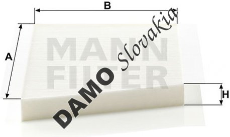 Kabínový filter MANN FILTER CU 3461