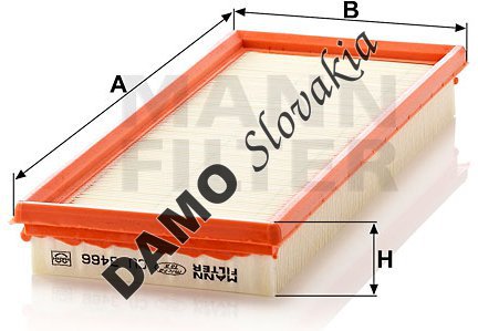 Kabínový filter MANN FILTER CU 3466