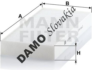 Kabínový filter MANN FILTER CU 37 230