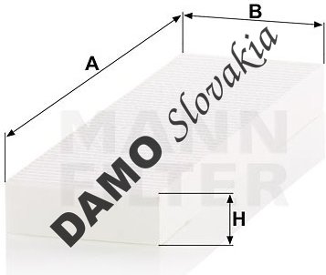 Kabínový filter MANN FILTER CU 45 002