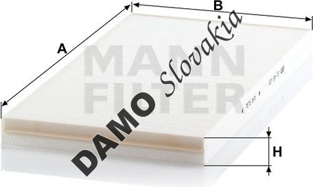 Kabínový filter MANN FILTER CU 45 120