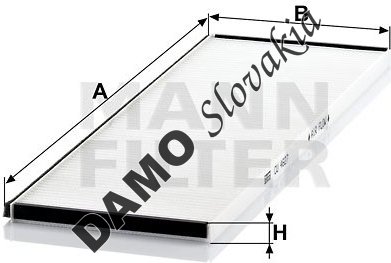 Kabínový filter MANN FILTER CU 4627-6