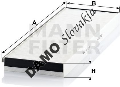 Kabínový filter MANN FILTER CU 4662