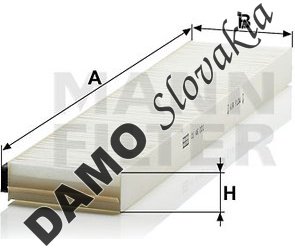 Kabínový filter MANN FILTER CU 46 001