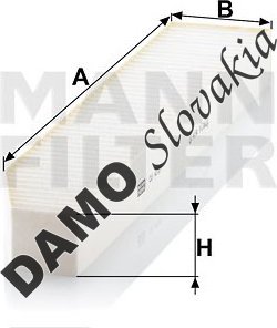 Kabínový filter MANN FILTER CU 4727