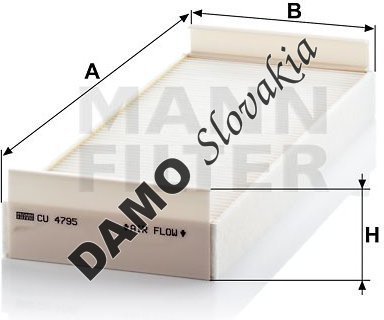 Kabínový filter MANN FILTER CU 4795