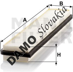 Kabínový filter MANN FILTER CU 5044