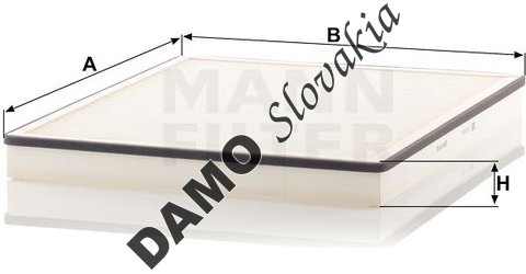 Kabínový filter MANN FILTER CU 52 003