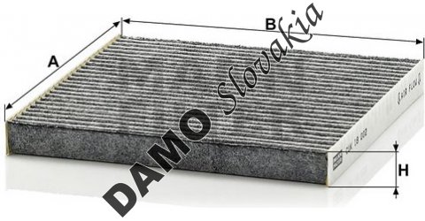 Kabínový filter MANN FILTER CUK 18 002