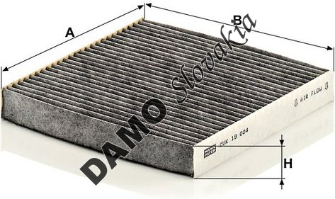 Kabínový filter MANN FILTER CUK 19 004