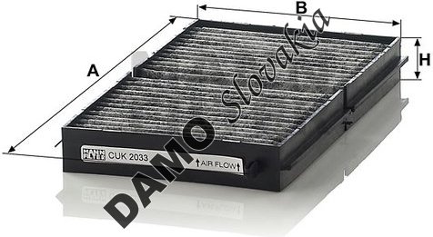 Kabínový filter MANN FILTER CUK 2033-2