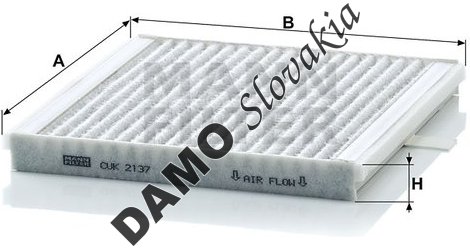 Kabínový filter MANN FILTER CUK 2137