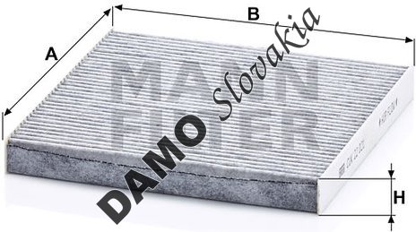Kabínový filter MANN FILTER CUK 22 021