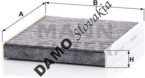 Kabínový filter MANN FILTER CUK 22 032