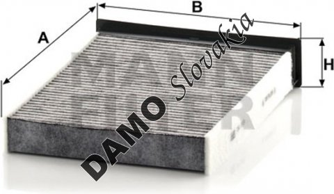 Kabínový filter MANN FILTER CUK 2316