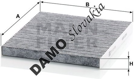Kabínový filter MANN FILTER CUK 23 009