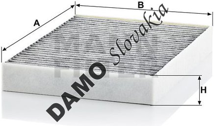 Kabínový filter MANN FILTER CUK 23 014-2