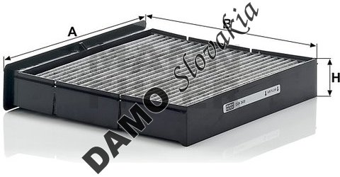 Kabínový filter MANN FILTER CUK 2430
