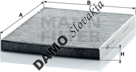 Kabínový filter MANN FILTER CUK 2436