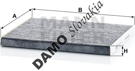Kabínový filter MANN FILTER CUK 24 004