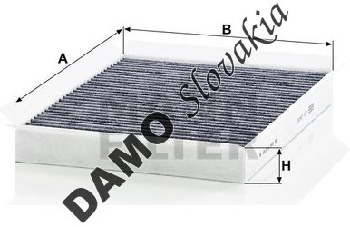 Kabínový filter MANN FILTER CUK 2622