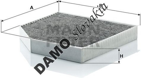 Kabínový filter MANN FILTER CUK 2641