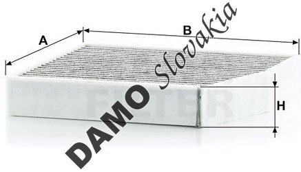 Kabínový filter MANN FILTER CUK 26 007