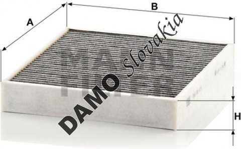 Kabínový filter MANN FILTER CUK 26 010