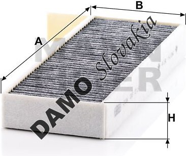 Kabínový filter MANN FILTER CUK 26 014-2
