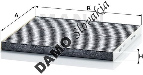 Kabínový filter MANN FILTER CUK 26 017