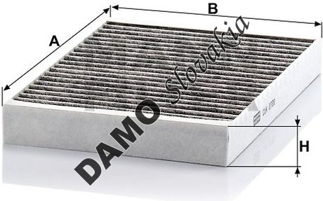 Kabínový filter MANN FILTER CUK 2722-2