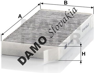 Kabínový filter MANN FILTER CUK 2723-2