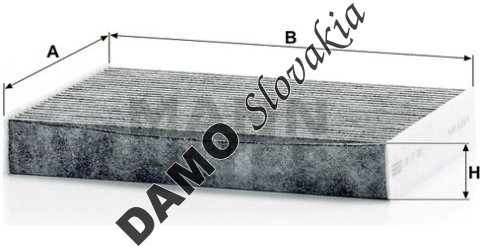 Kabínový filter MANN FILTER CUK 27 009