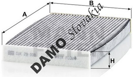 Kabínový filter MANN FILTER CUK 29 008