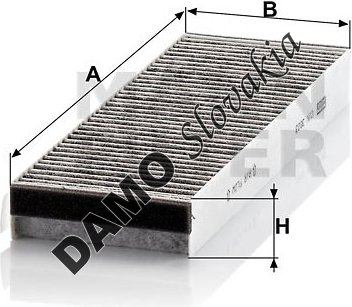 Kabínový filter MANN FILTER CUK 3023-2