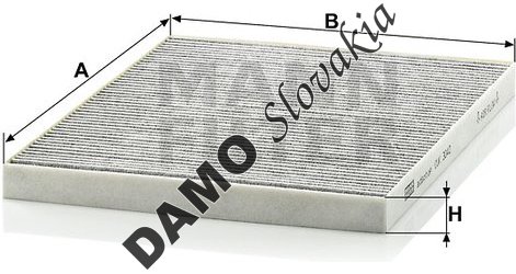 Kabínový filter MANN FILTER CUK 3042
