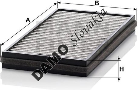 Kabínový filter MANN FILTER CUK 3124-2