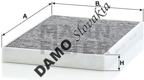 Kabínový filter MANN FILTER CUK 31 003